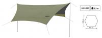 Тент со стойками TRAMP LITE Green 4.4х4.4х2.3 м (V2)