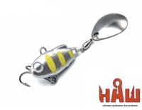 Тейл-Спиннер НАШ ТС-1 15g #Серебро-Желтый