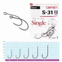 Крючок Owner Single Hook S-31 №1 4 шт.