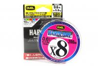 Шнур Duel Hardcore Ultra Pe Line X8 200m multicolor PE#0.8