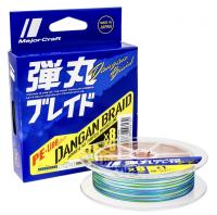 Шнур Major Craft Dangan Braid X8 Multicolor 150m PE#1.2 / 0.16mm lb25