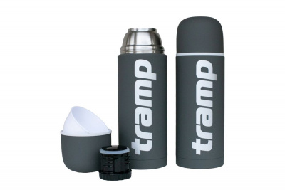 Термос Tramp Soft Touch 0,75 л серый