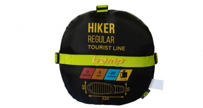 Спальный мешок кокон Tramp Hiker Regular (правый) 220*80*55 см (-20°C)