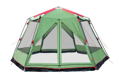 Палатка-Шатер TRAMP LITE Mosquito Orange 4.3х3.7х2.25 м (V2) + Съемный пол из терпаулинга