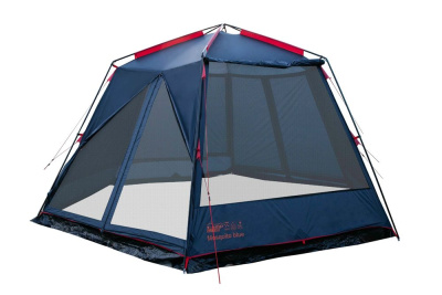 Палатка-Шатер TRAMP LITE Mosquito Blue 4.3х3.7х2.25 м (V2) + Съемный пол из терпаулинга