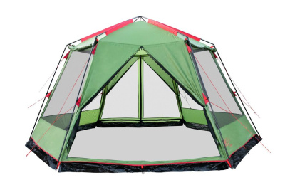 Палатка-Шатер TRAMP LITE Mosquito Green 4.3х3.7х2.25 м (V2) + Съемный пол из терпаулинга